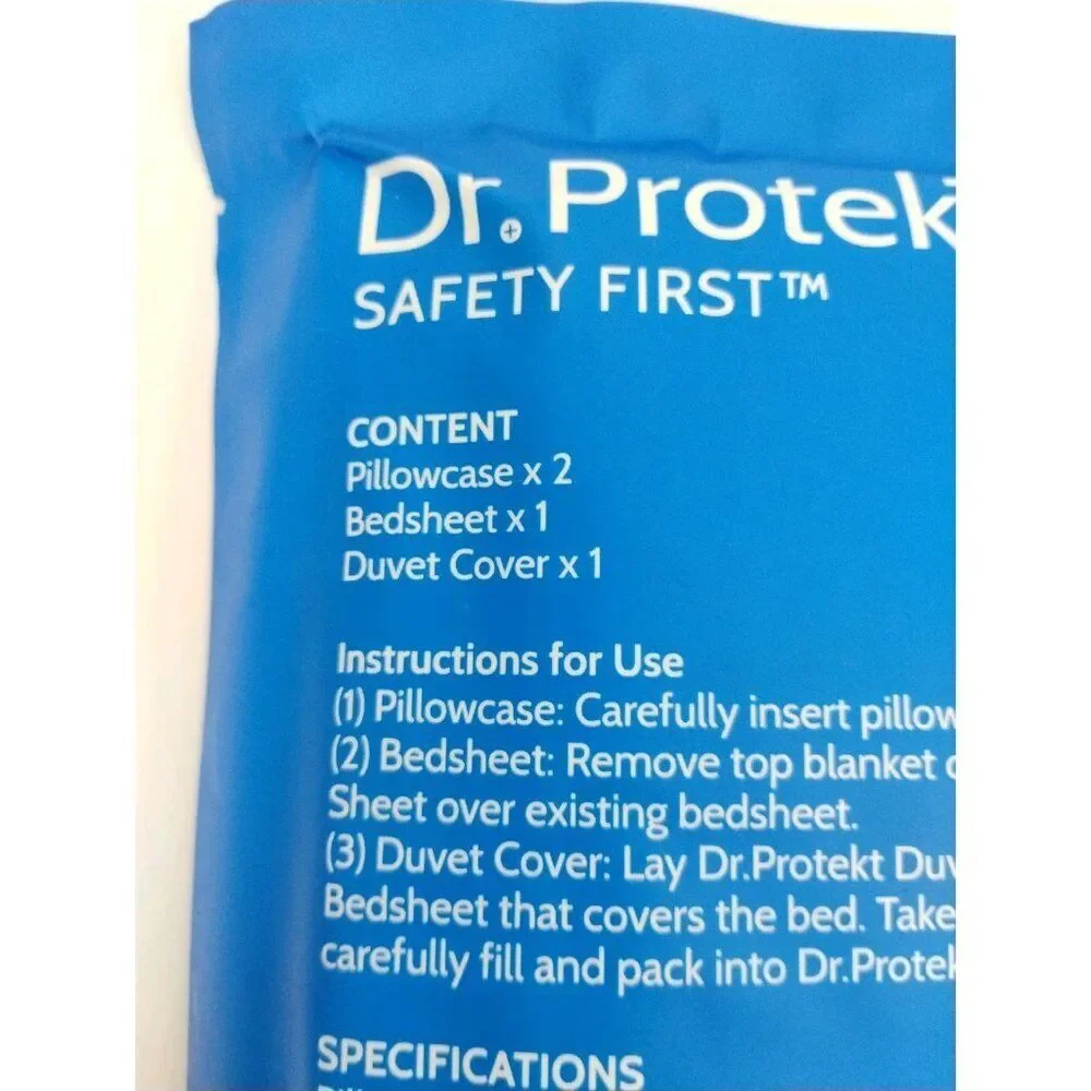 Disposable Travel Sheets Includes 1 Sheet 1 Duvet Cover and 2 Pillowcases